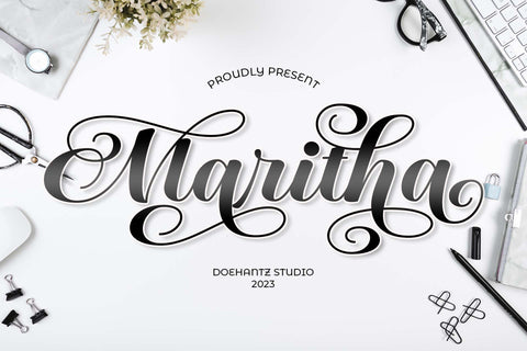 Maritha Font love script 