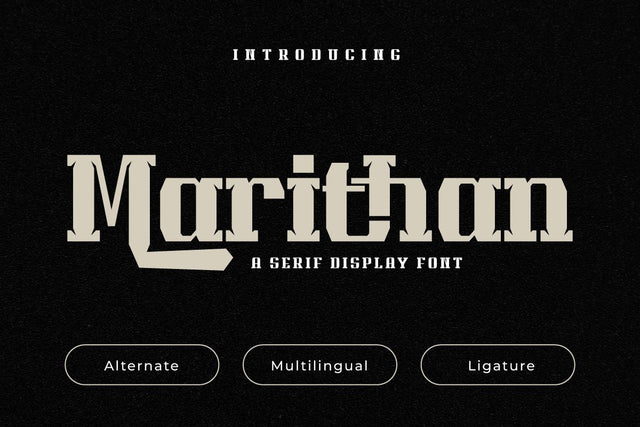 Marithan | Display Hero Font Font twinletter 