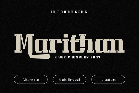 Marithan | Display Hero Font Font twinletter 