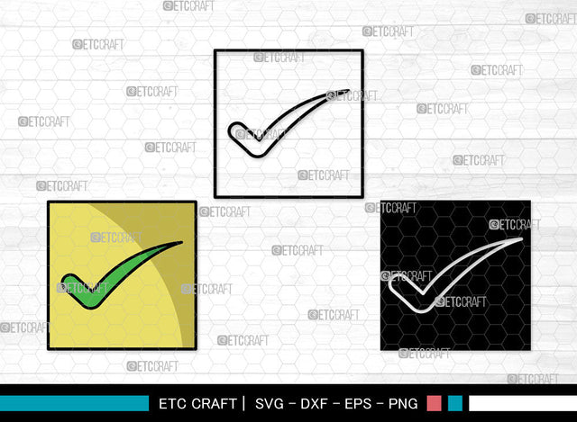 Mark In Box Icons Color, Mark In Box Svg, Check Mark Svg, Marks In Boxs, Check Box, Mark In Box Bundle, Icon Bundle, Svg Cut File, Dxf, Eps, Png, SVG ETC Craft 