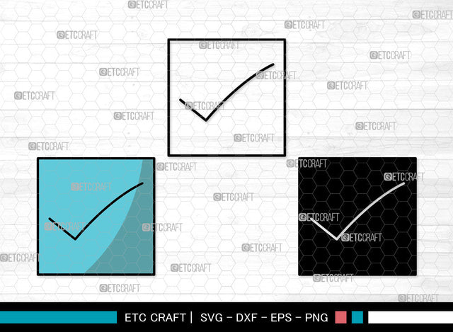 Mark In Box Icons Color, Mark In Box Svg, Check Mark Svg, Marks In Boxs, Check Box, Mark In Box Bundle, Icon Bundle, Svg Cut File, Dxf, Eps, Png, SVG ETC Craft 