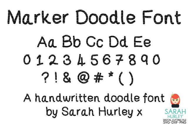 Marker Doodle Font Font Sarah Hurley 