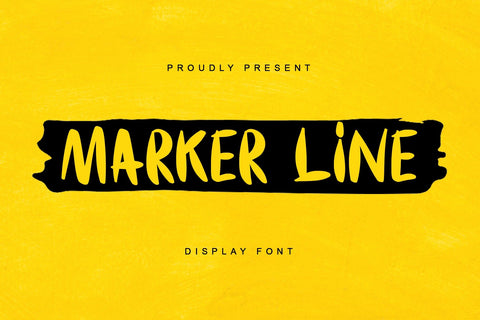 Marker Line Font Sakha Design Studio 