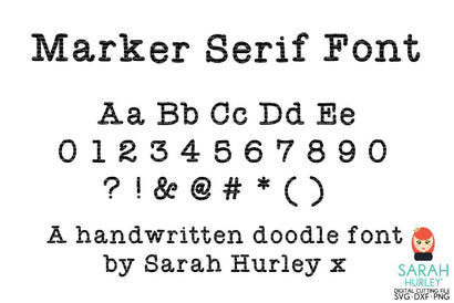 Marker Serif Font Font Sarah Hurley 