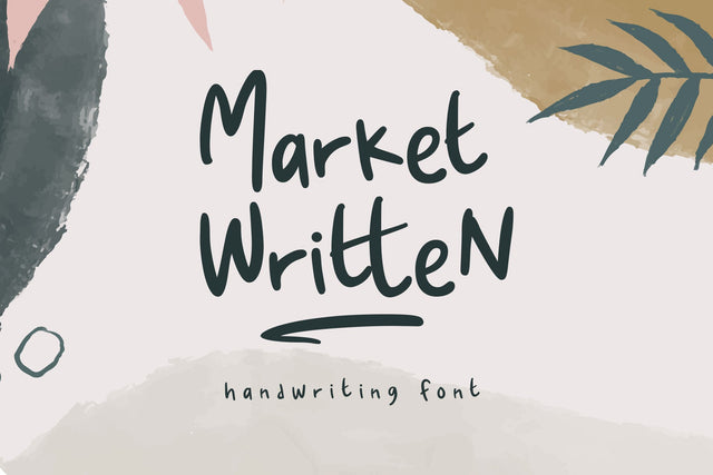 Market Written - Handwriting Font Font Arterfak Project 
