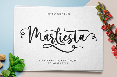 Marliesta Script Font Font Megatype 