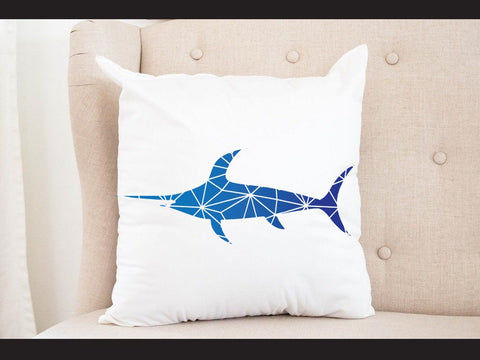 Marlin Fish Geomatical Print SVG Johan Ru designs 