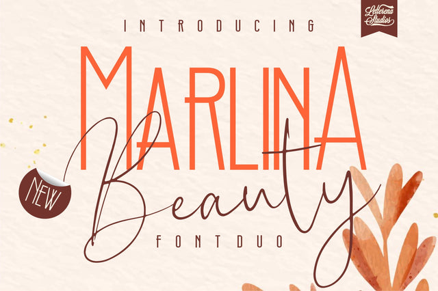 Marlina Beauty Font Letterena Studios 