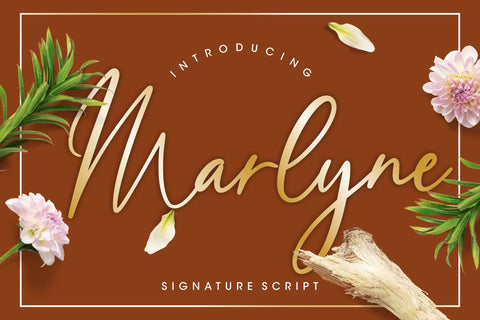 Marlyne Signature Script Font Creatype Studio 