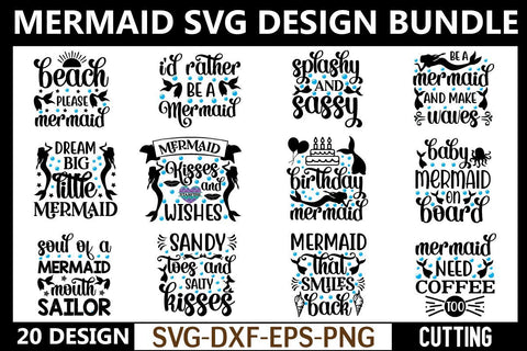 marmaid svg bundle vol 1 SVG buydesign 