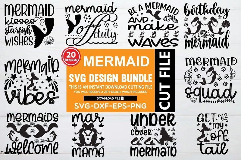 marmaid svg bundle vol 5 SVG buydesign 