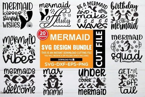 marmaid svg bundle vol 5 SVG buydesign 