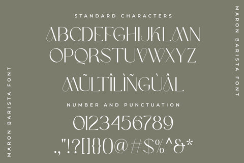 Maron Barista Font Zeenesia Std 