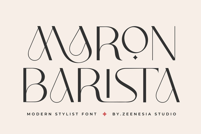 Maron Barista Font Zeenesia Std 