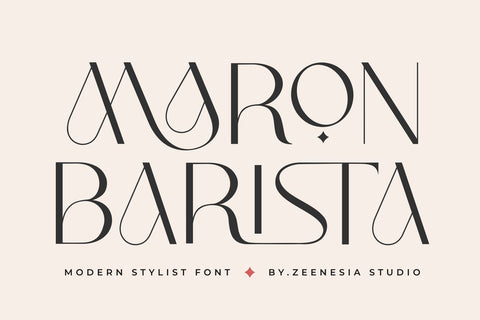Maron Barista Font Zeenesia Std 