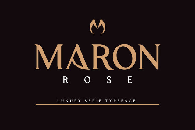 Maron Rose A Luxurious & Stylish Serif Font Font Balevgraph Studio 