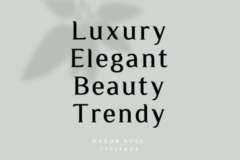 Maron Rose A Luxurious & Stylish Serif Font Font Balevgraph Studio 