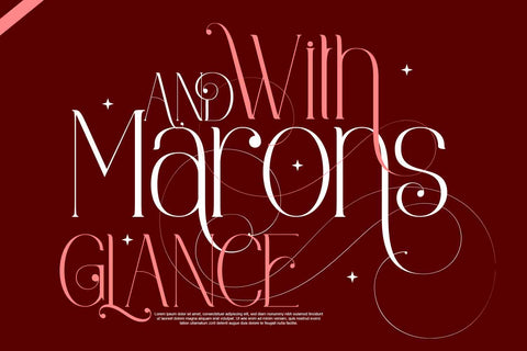 Marons and Glance Font JH-CreativeFont 