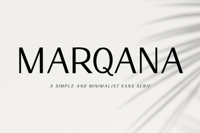 Marqana - A Modern Sans Serif Font AEN Creative Store 