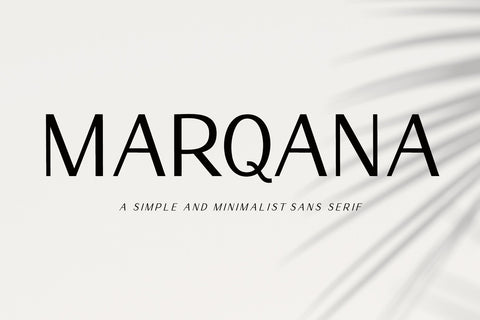 Marqana - A Modern Sans Serif Font AEN Creative Store 