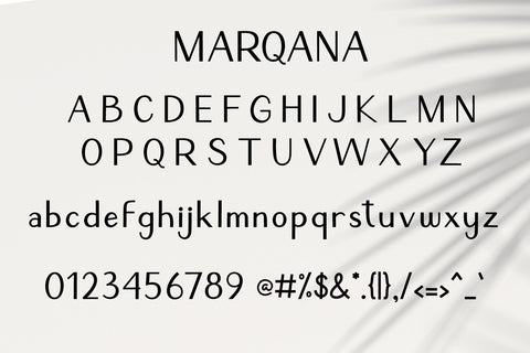Marqana - A Modern Sans Serif Font AEN Creative Store 