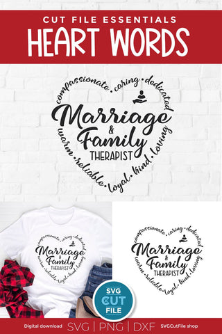 Marriage and Family Therapist svg - an MFT svg for crafts SVG SVG Cut File 