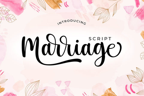Marriage Script - Handwritten Script Font Font fokiira 