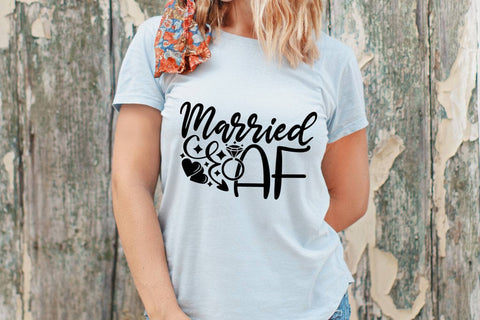 Married AF| Just Married SVG Cutting Files. SVG CosmosFineArt 