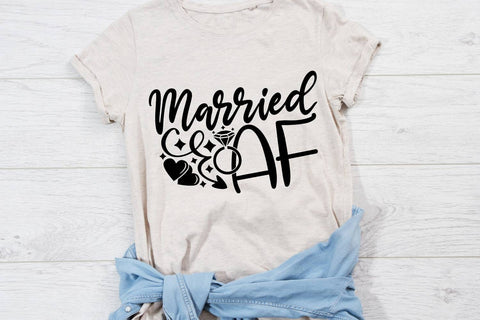 Married AF| Just Married SVG Cutting Files. SVG CosmosFineArt 