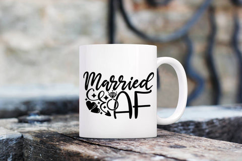 Married AF| Just Married SVG Cutting Files. SVG CosmosFineArt 