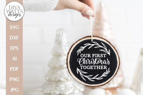 Married & Bright Christmas Ornament SVG Bundle | Farmhouse Ornaments SVG Diva Watts Designs 
