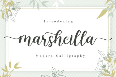 Marsheilla Font Manjali_Studio 