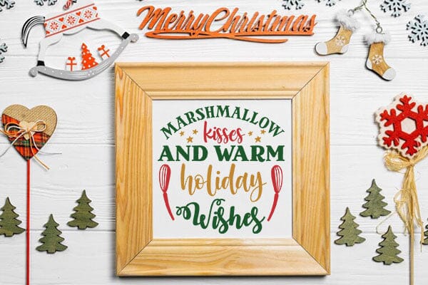 Marshmallow Kisses And Warm Holiday Wishes SVG Angelina750 