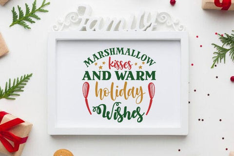 Marshmallow Kisses And Warm Holiday Wishes SVG Angelina750 