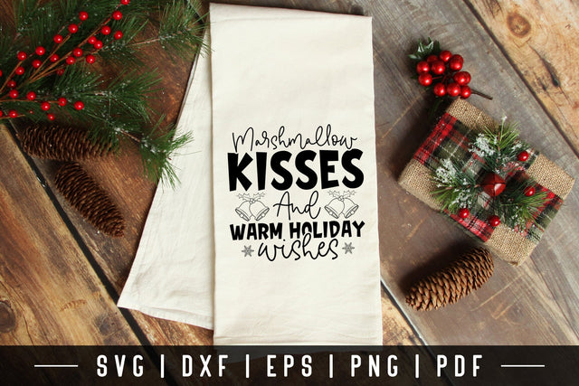 Marshmallow Kisses & Warm Holiday Wishes SVG SVG CraftLabSVG 