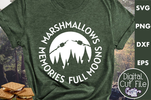Marshmallows Memories Full Moons, Camping Svg SVG Crafty Mama Studios 