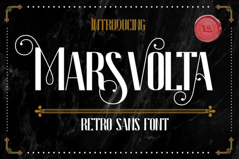 Marsvolta Font letterstockstd 