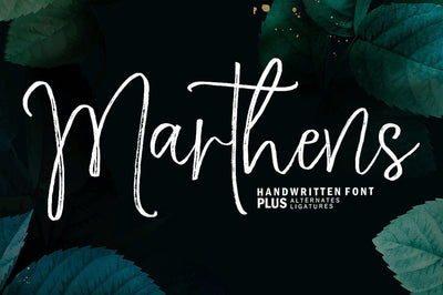 Marthens Script Font Youngtype 
