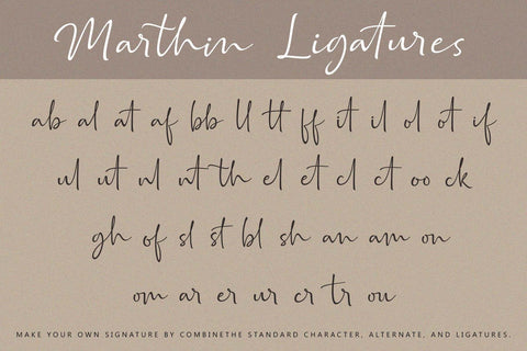 Marthin Script Font Subectype Studio 