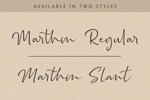 Marthin Script Font Subectype Studio 