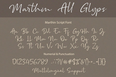 Marthin Script Font Subectype Studio 