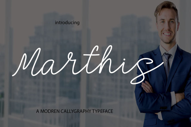 Marthis Scrip Font mahyud creatif