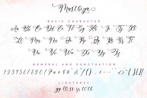 Marthiya Script Font yumnatype 