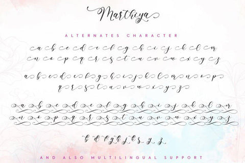 Marthiya Script Font yumnatype 
