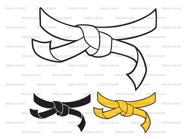 Martial arts belt SVG TribaliumArtSF 