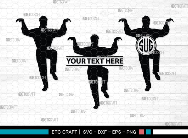 Martial Arts Monogram, Martial Arts Silhouette, Martial Arts SVG, Martial Arts Silhouette Svg, Karate Svg, Taekwondo Svg, Sport Karate Svg, SB00122 SVG ETC Craft 