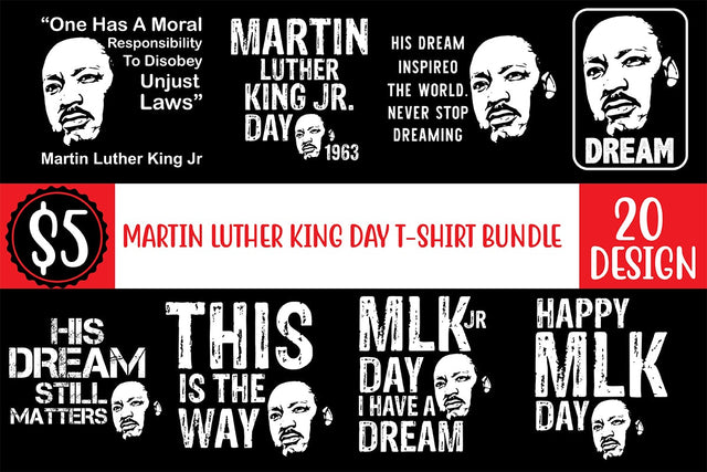 martin luther king day t-shirt bundle SVG shah alam 