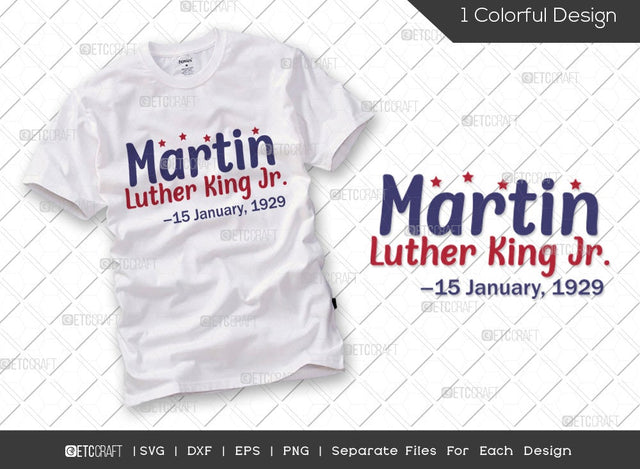 Martin Luther King Jr. SVG Cut File | I Have A Dream | MLK Day Svg | Black Lives Matter | Black History Month Svg | Martin Luther King Quote SVG ETC Craft 