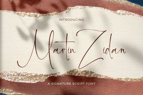Martin Zidan - Signature Script Font Font StringLabs 