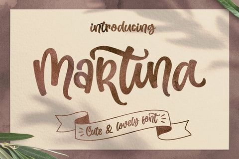 Martina - Cute and Lovely Font Subectype Studio 